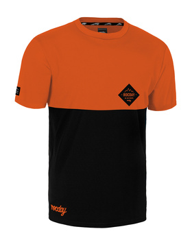 Short sleeve jersey Double ORANGE-BLACK