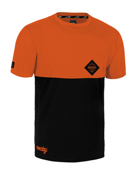 kurzarmtrikot Double ORANGE-SCHWARZ
