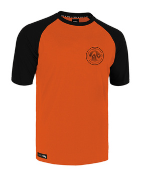Short sleeve jersey GRAVEL black-orange
