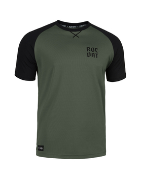 Short sleeve jersey PARK green–black