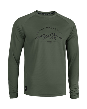 Langarmtrikot Mount grun