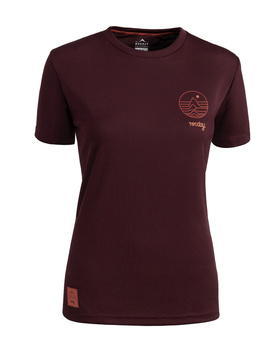 Short sleeve jersey WOODY WMN burgundy
